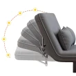 【IDEA】120CM多功能折疊亞麻布透氣親膚沙發床/折疊床(雙人沙發/躺椅)