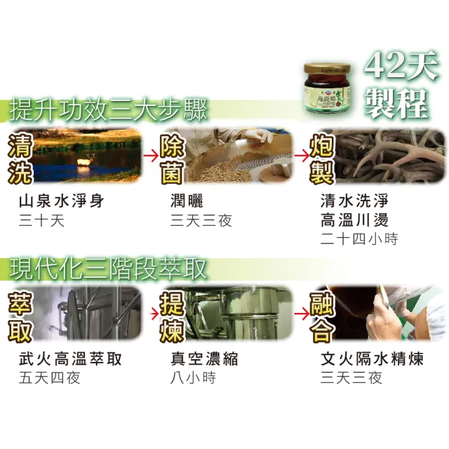 【華陀扶元堂】靈芝龜鹿精3盒組(9瓶/盒;陳美鳳代言-軟骨素/多醣體)