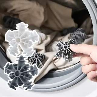 【深度清潔】加倍摩擦力去汙防纏繞洗衣球-4入(防打結 魔力球 護衣球 洗衣袋 過濾球 不傷衣 清潔用品)