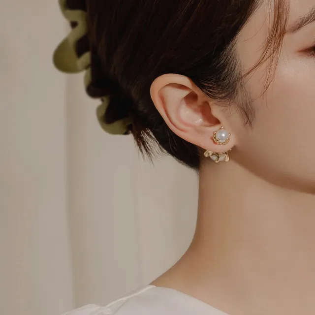 【OB 嚴選】韓國選品大小珍珠925銀針耳環 《XA352》