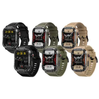【聆翔】DTA-WATCH MK66 編織尼龍款軍規運動智能手錶(IP68防水抗震 IPS螢幕 瑞昱晶片 健康管理 智能穿戴)