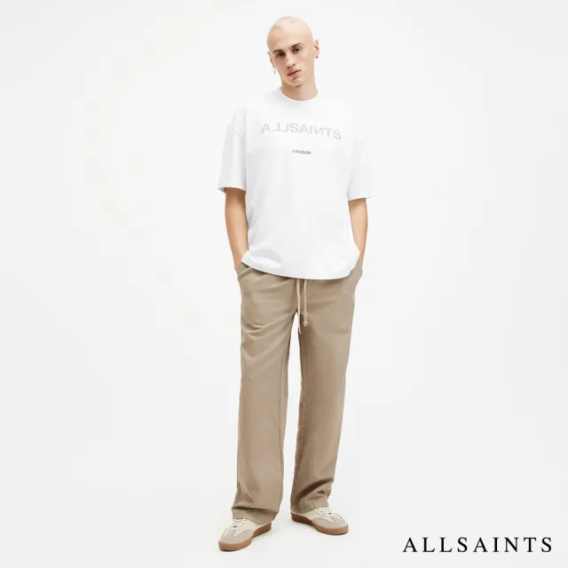 【ALLSAINTS】CUTOUT 純棉寬鬆LOGO短袖T恤 M004PA(寬鬆版型)