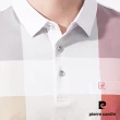 【pierre cardin 皮爾卡登】商務休閒 男款 胸前印格短袖POLO衫-紅色(5247214-75)