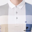 【pierre cardin 皮爾卡登】商務休閒 男款 胸前印格短袖POLO衫-藍色(5247214-35)