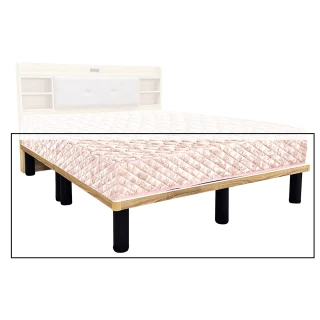 【顛覆設計】簡約木心板大圓腳床台/床架(雙人5尺)