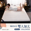 【DE 生活】9CM多層複合式乳膠床墊－雙人加大(白藍色／風尚灰色)