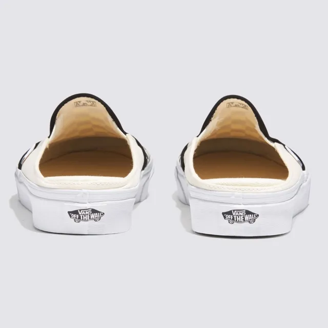 【VANS 官方旗艦】UA Classic Slip-On Mule 男女款黑白色棋盤格懶人拖鞋/休閒鞋/帆布