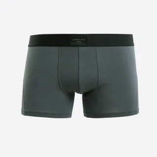 【Anden Hud】男款_品牌日常．短版變化平口內褲(淵洋藍-灰織標)