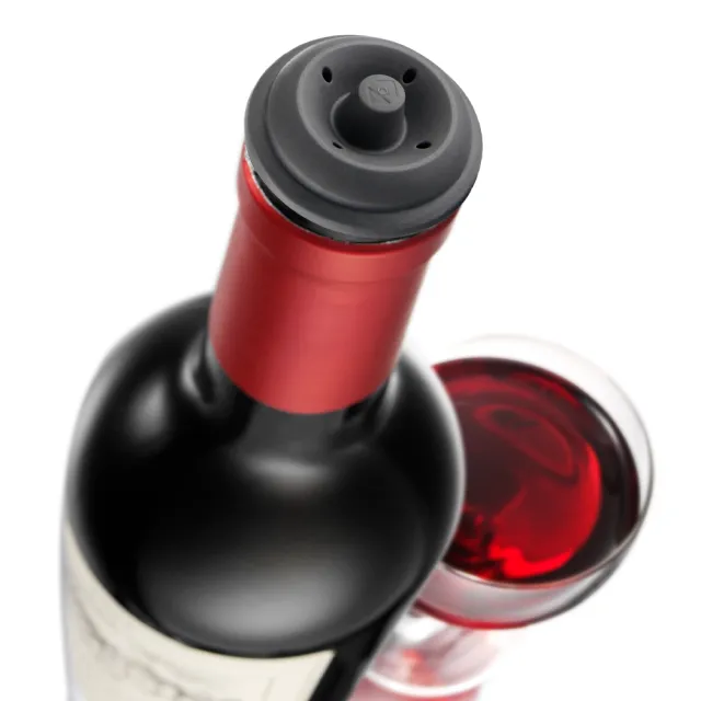 【VACU VIN】荷蘭 抽真空器+酒瓶塞 白 / 紅酒塞 真空瓶塞 保鮮瓶塞 葡萄酒塞