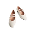 【KOKKO 集團】甜美柔軟羊皮隨妳彎瑪莉珍鞋(白色)
