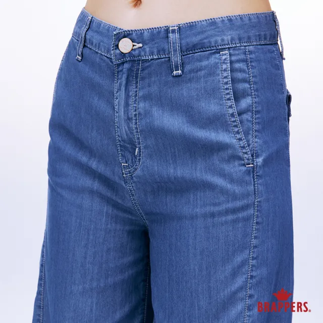 【BRAPPERS】女款 防曬涼感系列-高腰防曬涼感寬褲(深藍)