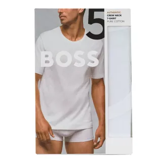 【Hugo Boss】男純棉短袖內衣五件組