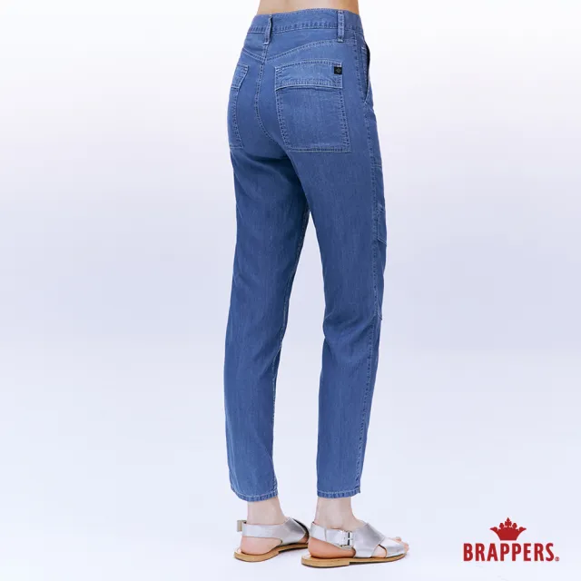 【BRAPPERS】女款 防曬涼感系列-高腰防曬涼感九分褲(深藍)