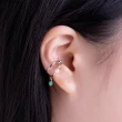 【Olivia Yao Jewellery】925純銀 天然綠玉髓珍珠耳夾(Pollio Collection/無耳洞福音)