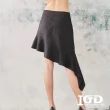 【IGD 英格麗】網路獨賣款-不對稱花苞魚尾裙(黑色)