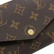 【Louis Vuitton 路易威登】LV M62236 新版經典花紋翻蓋扣式發財零錢長夾(現貨)