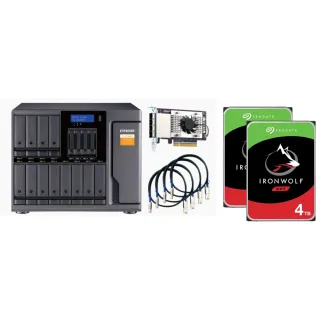 【QNAP 威聯通】搭希捷 4TB x2 ★ TL-D1600S 16Bay 高效能儲存擴充設備