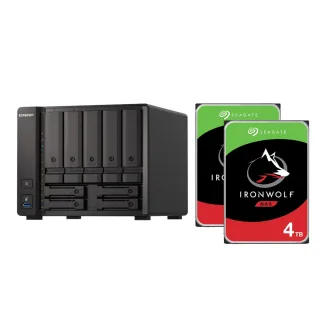 【QNAP 威聯通】搭希捷 4TB x2 ★ TS-h973AX-8G 9Bay NAS 網路儲存伺服器