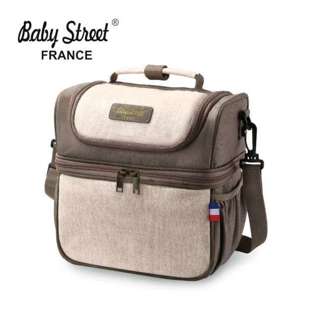 法國 Baby Street FRANCE 雙揹式母乳保冷袋(附冰磚2入)