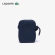 【LACOSTE】包款-迷你刺繡鱷魚撞色印花斜背包(藍色)