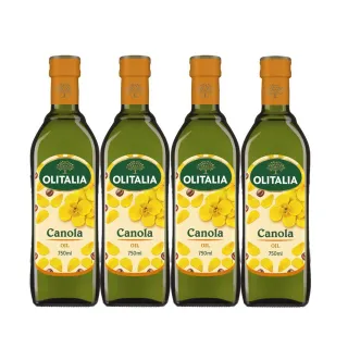 【Olitalia奧利塔】頂級芥花油料理組(750mlx4瓶)