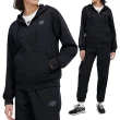 【NEW BALANCE】女款 黑色 機能 刷毛 保暖 排濕 訓練 連帽 外套 AWJ33186BK