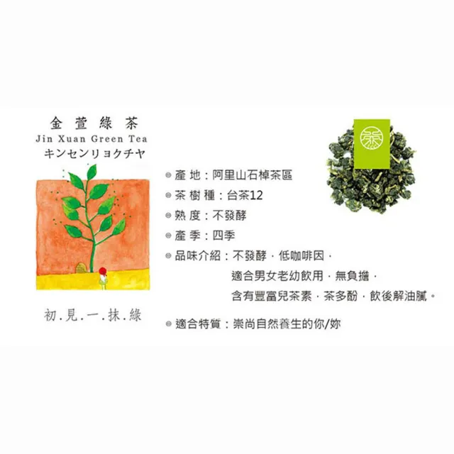 【無藏茗茶】阿里山金萱綠茶-初見一抹綠150g鐵罐裝(阿里山高山茶葉/金萱綠茶茶葉/高山綠茶茶葉/附提袋)
