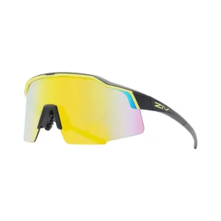 【ZIV】IRON系列 運動太陽眼鏡(霧黑框-電黃多層鍍膜#TB116 023#159)