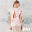 【IGD 英格麗】網路獨賣款-質感墊肩棉上衣(粉色)