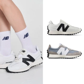 【NEW BALANCE】NB 復古鞋/運動鞋_U327GA-D_中性_白黑色(MOMO獨家販售)