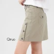 【Qiruo 奇若名品】春夏專櫃卡綠色超短裙0565B個性十足(M-2XL)