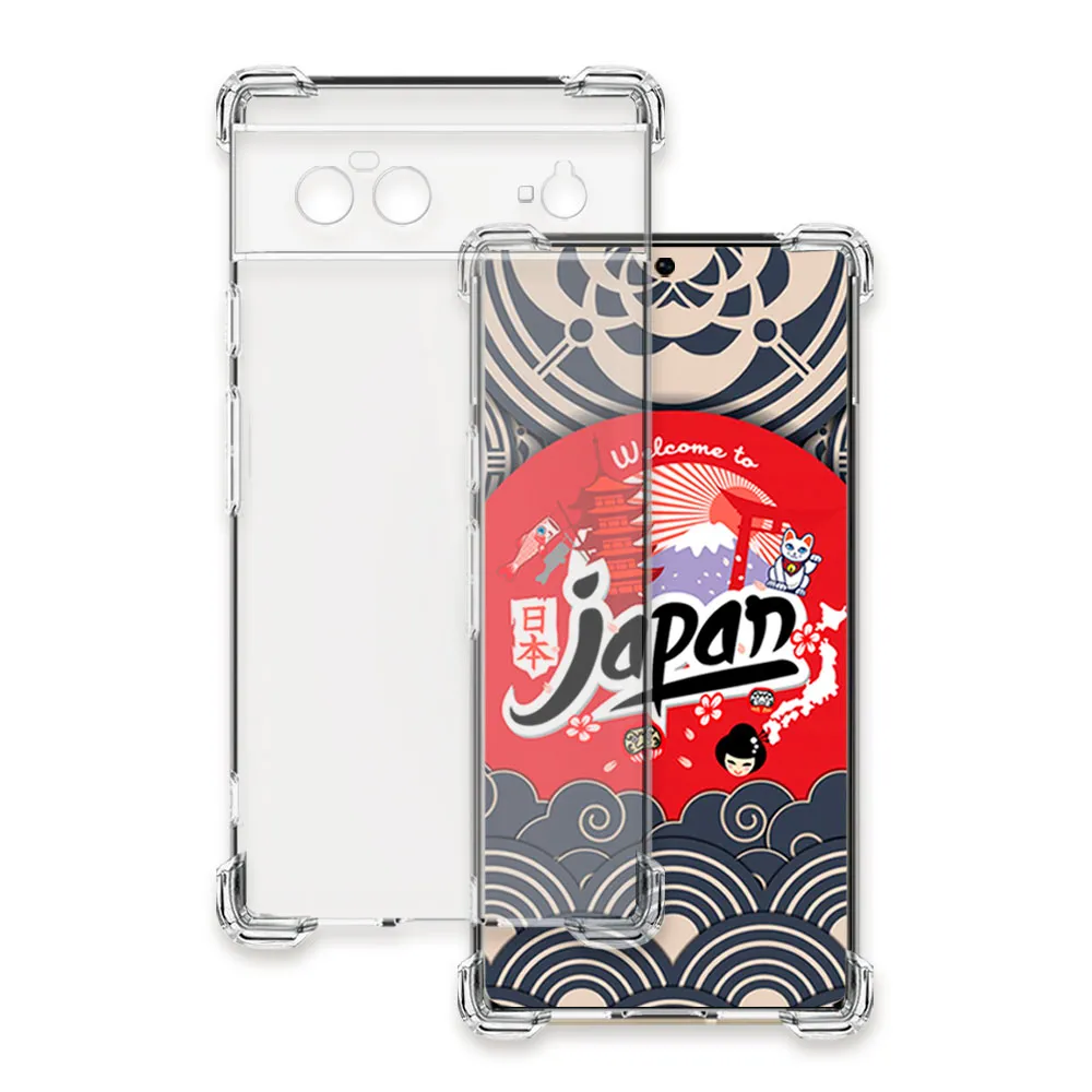 【GlassJP会所】GOOGLE Pixel 6 6.4吋 透明高能見度高清四角防摔殼手機保護殼
