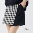 【Qiruo 奇若名品】春夏專櫃黑卡色超短裙2102B 個性十足(M-2XL)