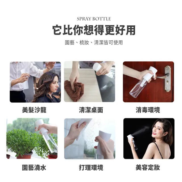 【樂邦】高壓連續噴霧瓶300ml/2入組(酒精噴瓶 噴水瓶)