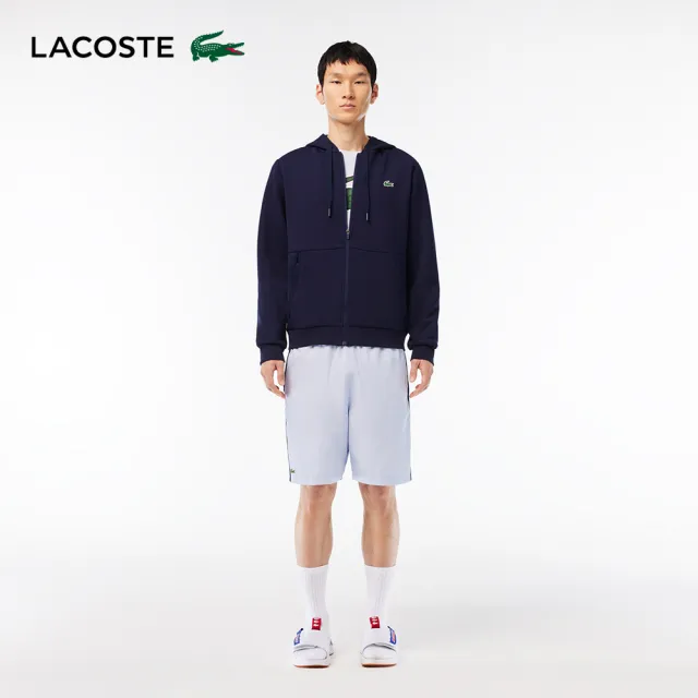 【LACOSTE】男鞋-AceSlide休閒拖鞋(藍/白色)