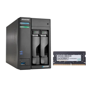 【ASUSTOR 華芸】搭 8G 記憶體 ★ AS6702T 2Bay NAS 網路儲存伺服器