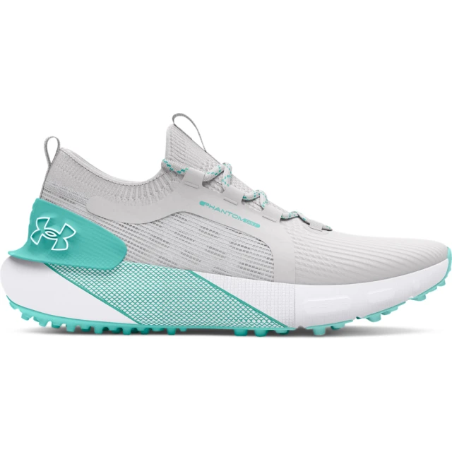 UNDER ARMOUR UA 女 Phantom Golf 高爾夫球鞋_3027090-101(灰/冰雪藍)