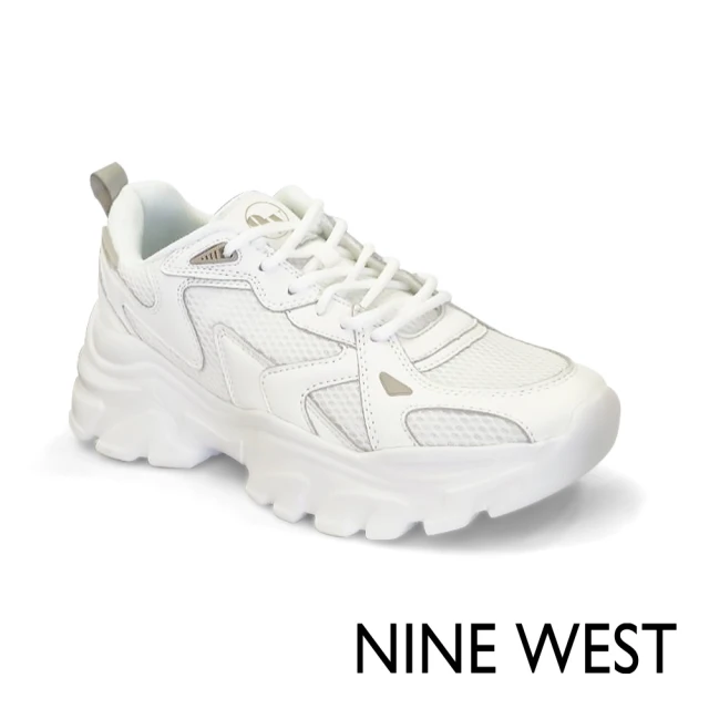 NINE WESTNINE WEST 超輕量真皮厚底老爹鞋-白色(10226)