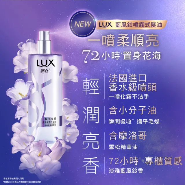 【LUX 麗仕】煥亮柔順修護噴霧式髮油80ml