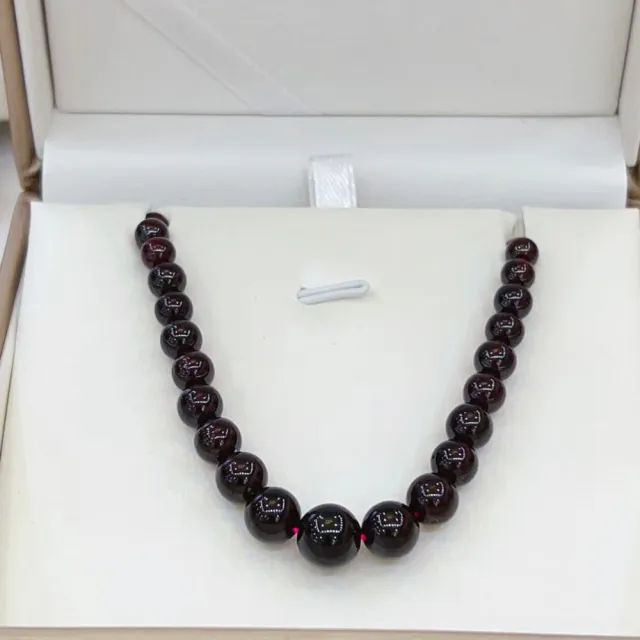 【勝弘珠寶】巴西石榴石塔鏈-3-9mm