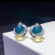 【勝弘珠寶】多明尼加藍珀氣質百搭耳環-9mm