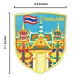 【A-ONE 匯旺】泰國 曼谷留言板磁力貼+泰國 玉佛寺 曼谷大皇宮 補丁2件組旅遊磁鐵 紀念磁鐵(C171+343)