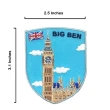 【A-ONE 匯旺】英國曼☆斯特冰箱磁鐵+英國倫敦 大笨鐘 Big Ben立體繡貼2件組紀念磁鐵療癒小物(C161+385)