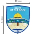 【A-ONE 匯旺】以色列耶路撒冷哭墙白板磁鐵+以色列 圓頂清真熨斗刺繡2件組磁鐵冰箱貼 可愛磁鐵(C202+247)