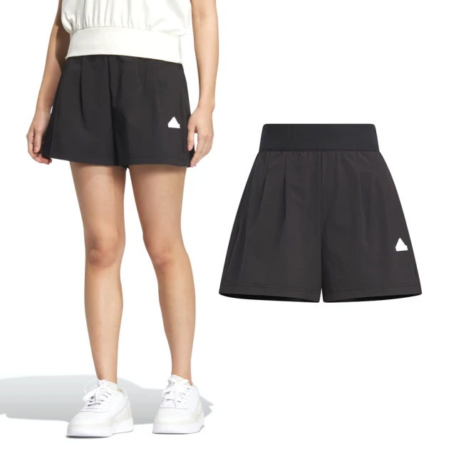 adidas 愛迪達 TECH WV Shorts 女款 黑色 運動 休閒 短褲 IM8827