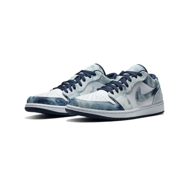 【NIKE 耐吉】Air Jordan 1 Low Washed Denim 水洗牛仔 CZ8455-100(喬丹 AJ1 單寧 休閒鞋 男鞋)