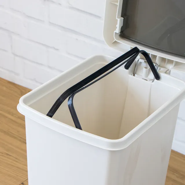 【KEYWAY 聯府】雙開式垃圾桶15L-6入垃圾筒T15