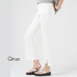 【Qiruo 奇若名品】春夏專櫃白色七分牛仔褲2100C 緊身彈性(M-2XL)