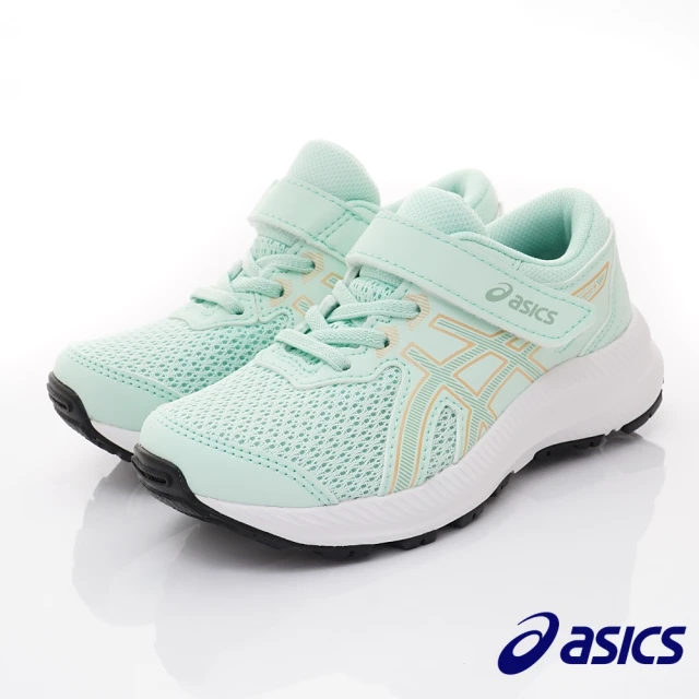 【asics 亞瑟士】CONTEND 8 PS 中童運動鞋款(1014A258-301薄荷綠-17-22cm)