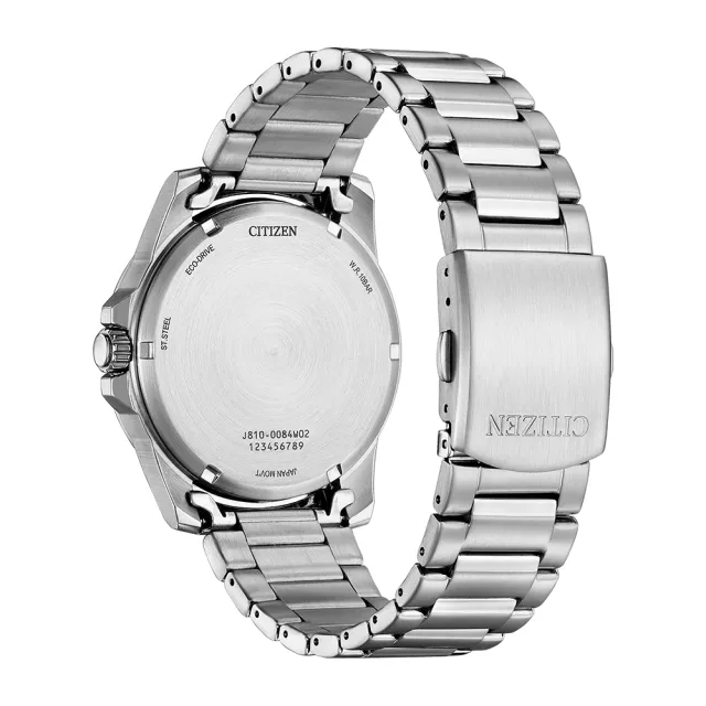 【CITIZEN 星辰】GENTS系列 光動能 波紋面手錶 -綠 41.5mm(AW1811-82X)
